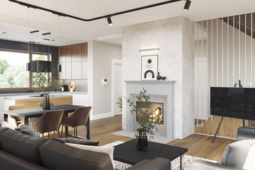  Projekt domu E-285 (WAX1207) - projekt domu parterowego z poddaszem - Zdjęcie 7