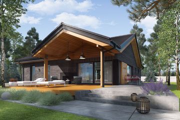  Projekt domu Simon III G2 (wiązary) energo (WRC2778) - projekt domu parterowego - Zdjęcie 1