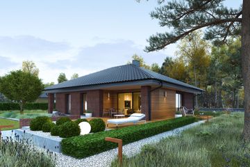  Projekt domu Mini 4 (wiązary) energo (WRC2777) - projekt domu parterowego - Zdjęcie 2