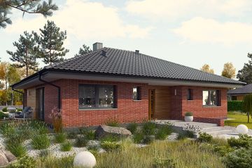  Projekt domu Mini 4 (wiązary) energo (WRC2777) - projekt domu parterowego - Zdjęcie 1