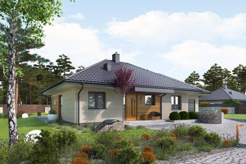  Projekt domu Mini 1 G1 (wiązary) energo (WRC2776) - projekt domu parterowego - Zdjęcie 1