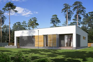  Projekt domu E-205a (WAX1205) - projekt domu parterowego - Zdjęcie 2