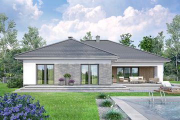  Projekt domu Aloes 2 (WOF1162) - projekt domu parterowego - Zdjęcie 3