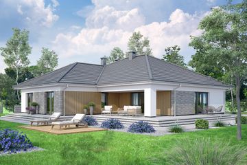  Projekt domu Aloes 2 (WOF1162) - projekt domu parterowego - Zdjęcie 4