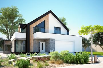  Projekt domu Senimona 4z2 (KKF1032) - projekt domu parterowego z poddaszem - Zdjęcie 1