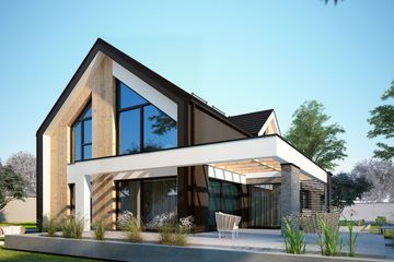  Projekt domu Senimona 4z2 (KKF1032) - projekt domu parterowego z poddaszem - Zdjęcie 4