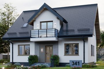  Projekt domu APS 341 (LUA1542) - projekt domu parterowego z poddaszem - Zdjęcie 3