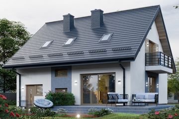  Projekt domu APS 341 (LUA1542) - projekt domu parterowego z poddaszem - Zdjęcie 4