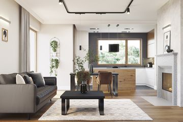  Projekt domu E-285a (WAX1206) - projekt domu parterowego z poddaszem - Zdjęcie 4