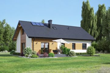  Projekt domu Almanów 1mk (KRP2553) - projekt domu parterowego - Zdjęcie 2