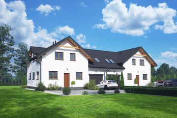  Projekt domu Gronowo 3ab (KRP2556) - projekt domu parterowego z poddaszem - Zdjęcie 1