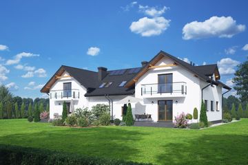  Projekt domu Gronowo 3ab (KRP2556) - projekt domu parterowego z poddaszem - Zdjęcie 2