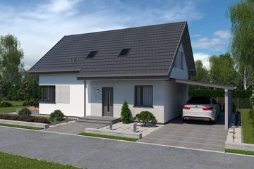  Projekt domu Trypolis 8A (SLN2765) - projekt domu parterowego z poddaszem - Zdjęcie 1