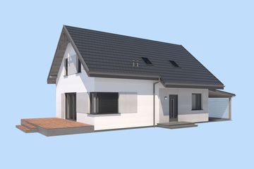  Projekt domu Trypolis 8A (SLN2765) - projekt domu parterowego z poddaszem - Zdjęcie 3