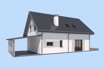  Projekt domu Trypolis 8A (SLN2765) - projekt domu parterowego z poddaszem - Zdjęcie 4