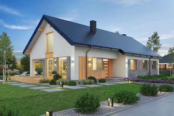  Projekt domu Domena 139 C (WRW1362) - projekt domu parterowego - Zdjęcie 1