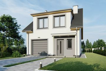  Projekt domu Gilbert 6 (WRD3047) - projekt domu parterowego z poddaszem - Zdjęcie 1