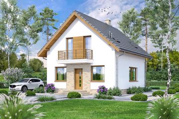  Projekt domu Lungo 4 mini (WOF1163) - projekt domu parterowego z poddaszem - Zdjęcie 3