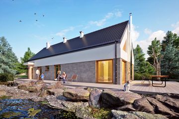  Projekt domu Chmiel bez garażu [B] (WRF2331) - projekt domu parterowego - Zdjęcie 3