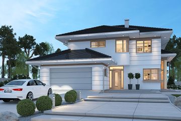  Projekt domu Carmen Magdalena A 30 stopni strop monolityczny (WRR1123) - projekt domu z pełnym piętrem - Zdjęcie 1