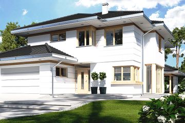  Projekt domu Carmen Magdalena B strop monolityczny (WRR1120) - projekt domu z pełnym piętrem - Zdjęcie 1