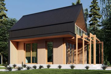  Projekt domu uA283 (WCB1325) - projekt domu parterowego - Zdjęcie 1