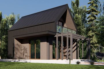  Projekt domu uA283v1 (WCB1327) - projekt domu parterowego - Zdjęcie 1