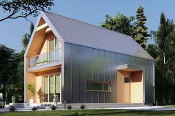  Projekt domu uA284 (WCB1326) - projekt domu parterowego z poddaszem - Zdjęcie 2