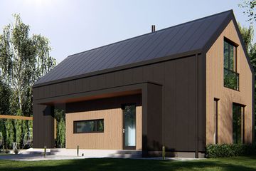  Projekt domu uA284v1 (WCB1328) - projekt domu parterowego z poddaszem - Zdjęcie 3