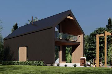  Projekt domu uA284v1 (WCB1328) - projekt domu parterowego z poddaszem - Zdjęcie 4