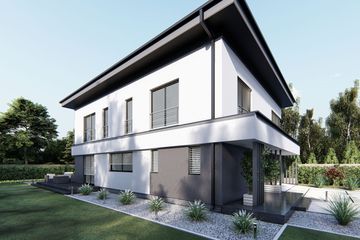  Projekt domu uA253 (WCB1329) - projekt domu z pełnym piętrem - Zdjęcie 2