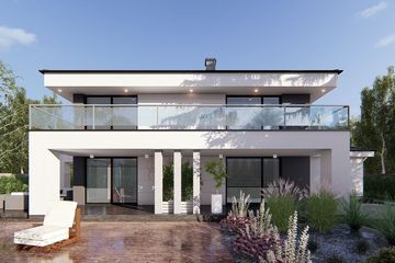  Projekt domu uA195 (WCB1330) - projekt domu z pełnym piętrem - Zdjęcie 3