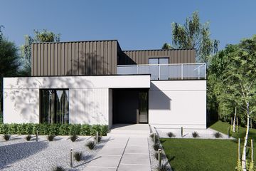  Projekt domu uA280 (WCB1332) - projekt domu z pełnym piętrem - Zdjęcie 1