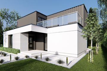  Projekt domu uA280 (WCB1332) - projekt domu z pełnym piętrem - Zdjęcie 2