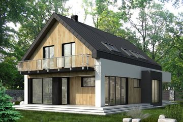  Projekt domu HG-I22A (KRM1099) - projekt domu parterowego z poddaszem - Zdjęcie 8