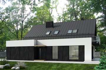  Projekt domu HG-I22A (KRM1099) - projekt domu parterowego z poddaszem - Zdjęcie 6