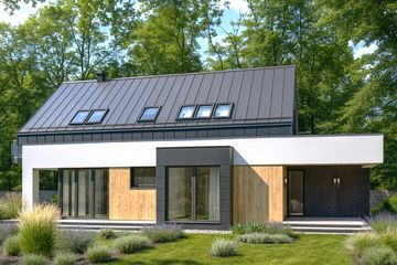  Projekt domu HG-I22A (KRM1099) - projekt domu parterowego z poddaszem - Zdjęcie 3