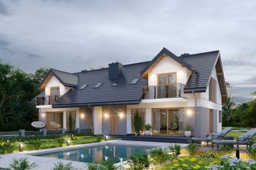  Projekt domu APS 254 wariant 2 dwulokalowy (LUA1545) - projekt domu parterowego z poddaszem - Zdjęcie 4