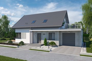  Projekt domu Trypolis 9 (SLN2769) - projekt domu parterowego z poddaszem - Zdjęcie 1