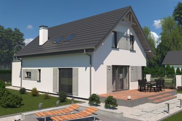  Projekt domu Trypolis 9 (SLN2769) - projekt domu parterowego z poddaszem - Zdjęcie 2