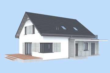  Projekt domu Trypolis 9 (SLN2769) - projekt domu parterowego z poddaszem - Zdjęcie 3