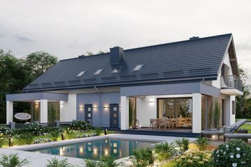  Projekt domu APS 254 wariant 3 dwulokalowy (LUA1547) - projekt domu parterowego z poddaszem - Zdjęcie 4