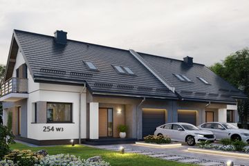  Projekt domu APS 254 wariant 3 (LUA1548) - projekt domu parterowego z poddaszem - Zdjęcie 3