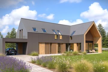  Projekt domu A-59 (PZB1074) - projekt domu parterowego z poddaszem - Zdjęcie 5