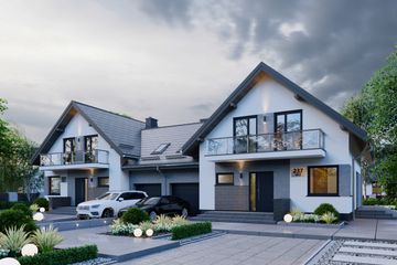  Projekt domu APS 237 wariant 2 dwulokalowy (LUA1550) - projekt domu parterowego z poddaszem - Zdjęcie 3