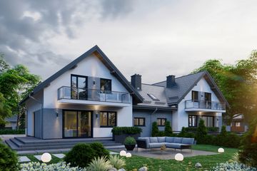  Projekt domu APS 237 wariant 2 dwulokalowy (LUA1550) - projekt domu parterowego z poddaszem - Zdjęcie 4