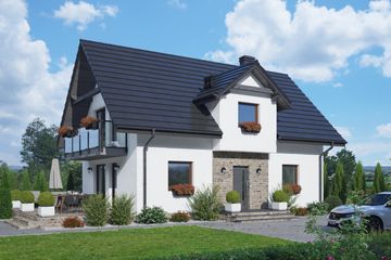  Projekt domu Janowo a3 (KRP2564) - projekt domu parterowego z poddaszem - Zdjęcie 1