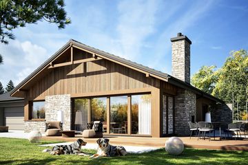 Projekt domu India G2 (wersja B) energo plus - parterowy dom o powierzchni 120,92 m², dach dwuspadowy - ujęcie 5