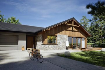 Projekt domu India G2 (wersja B) energo plus - parterowy dom o powierzchni 120,92 m², dach dwuspadowy - ujęcie 6