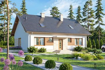  Projekt domu Mokka 15 (WOF1165) - projekt domu parterowego - Zdjęcie 1